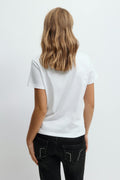 Y scandi basic tee - Blanc