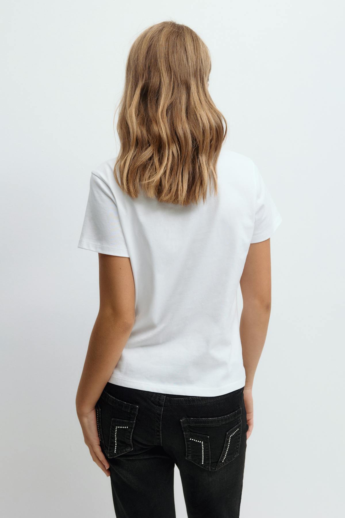 Y scandi basic tee - Blanc