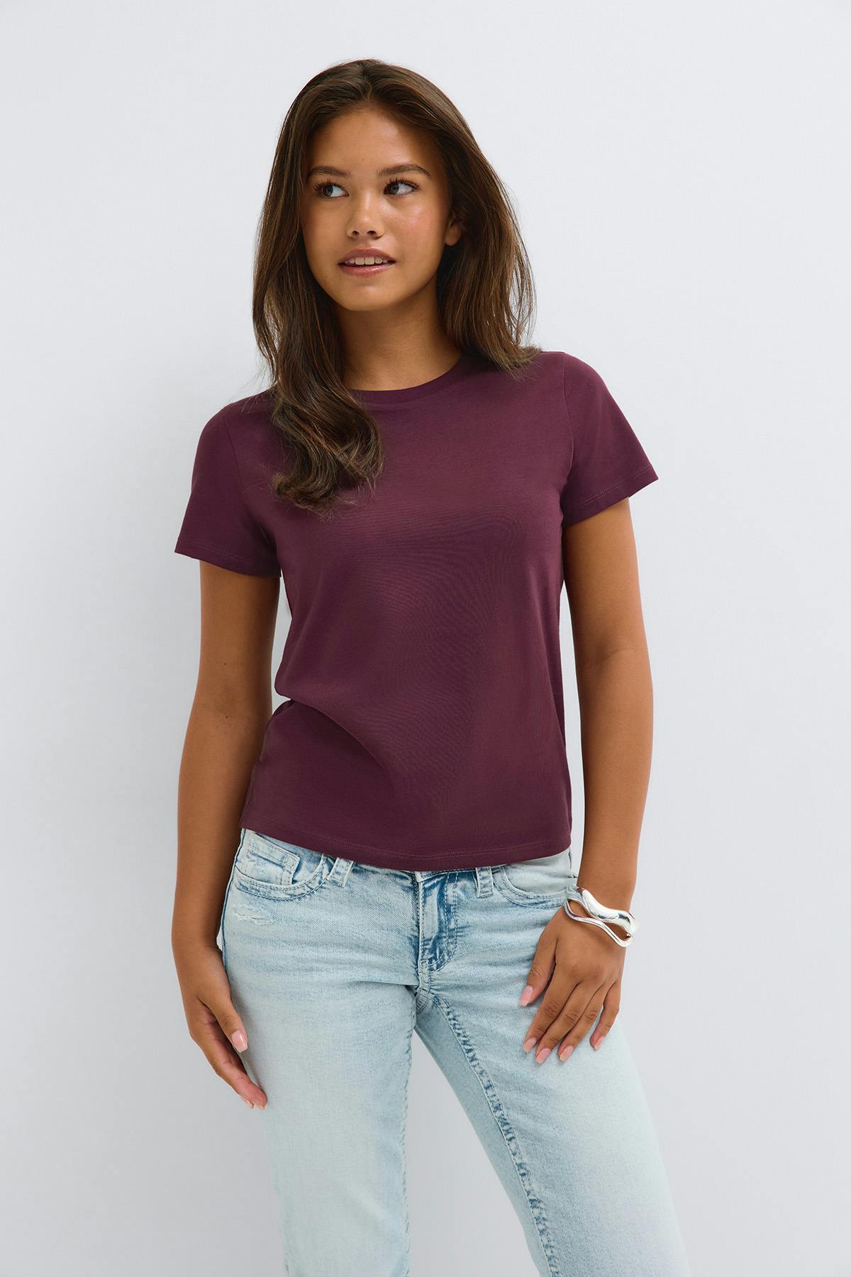 Y scandi basic tee - Afterglow