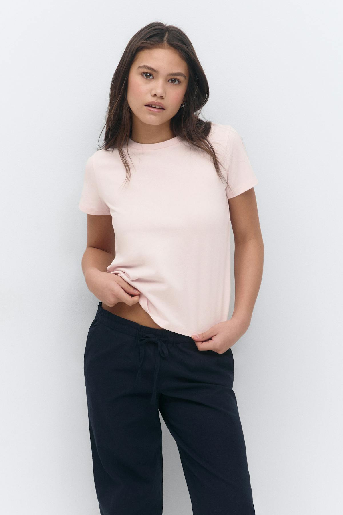 Y scandi basic tee - Rose