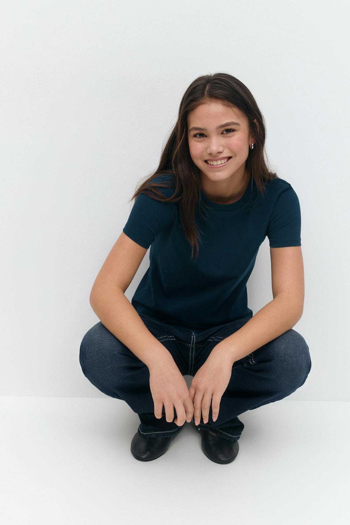 Y scandi basic tee - Bleu marine