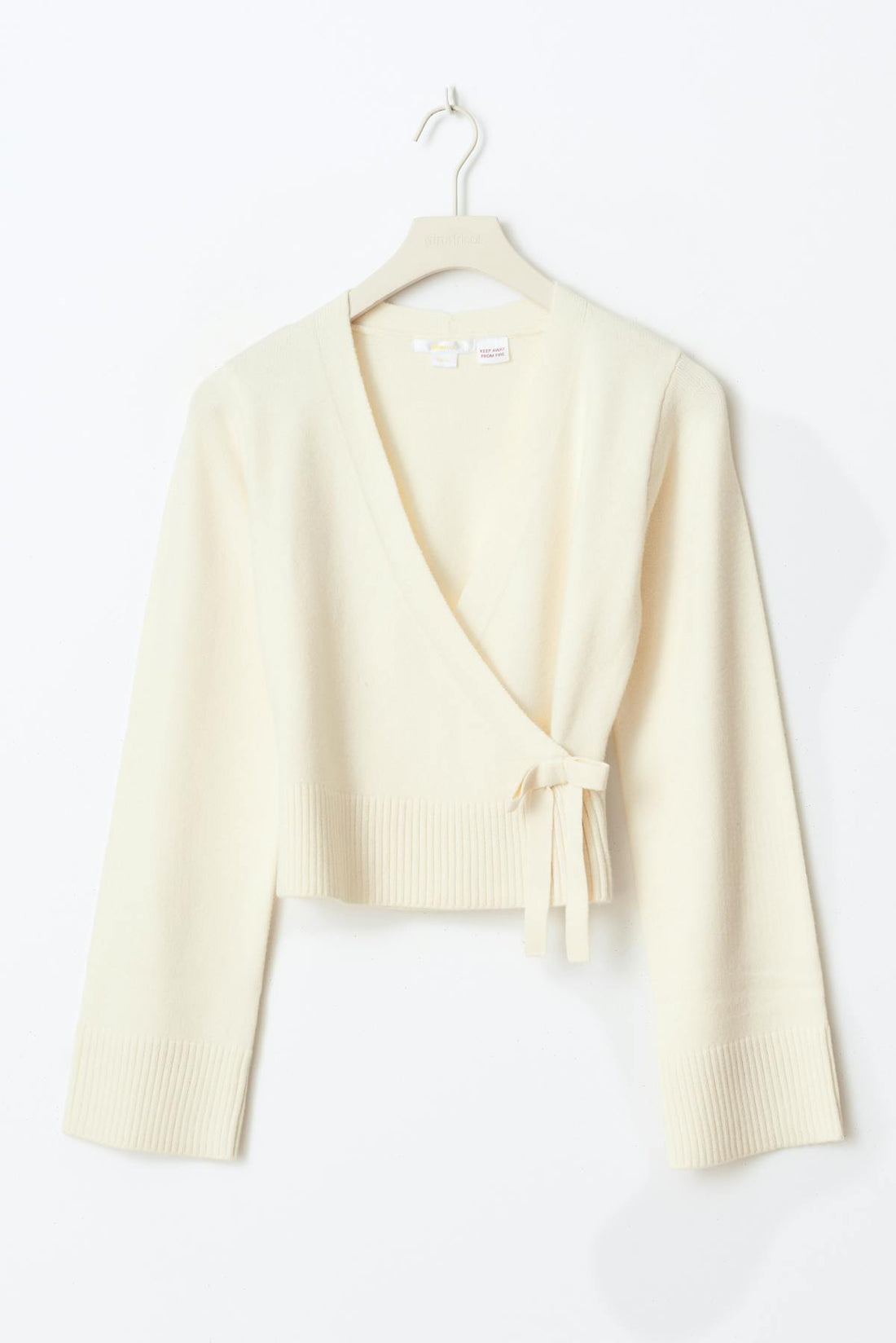 Y wrap cardigan - Creme