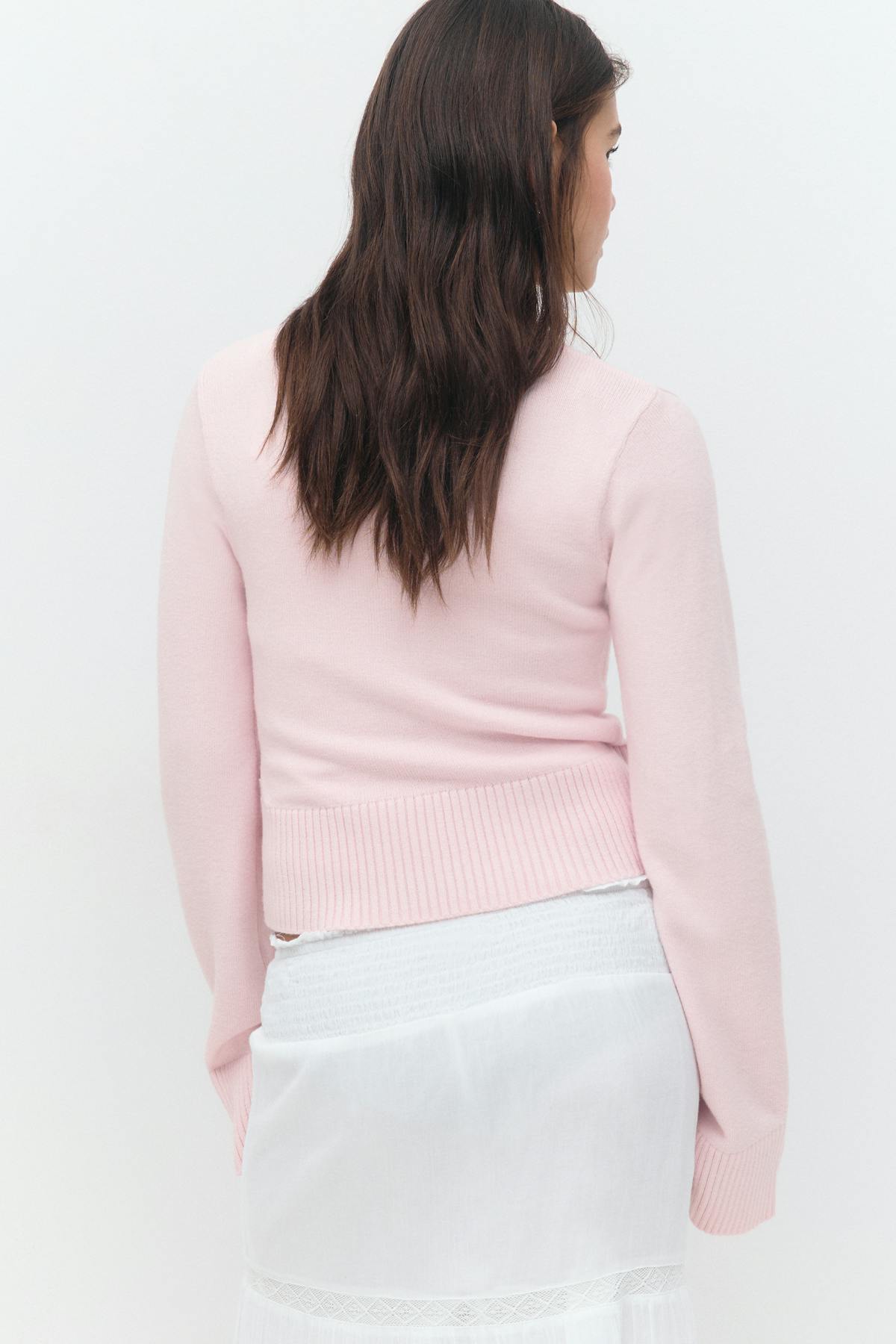 Y wrap cardigan - Rose