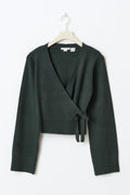 Y wrap cardigan - Army green