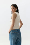 corset top - Flower aop