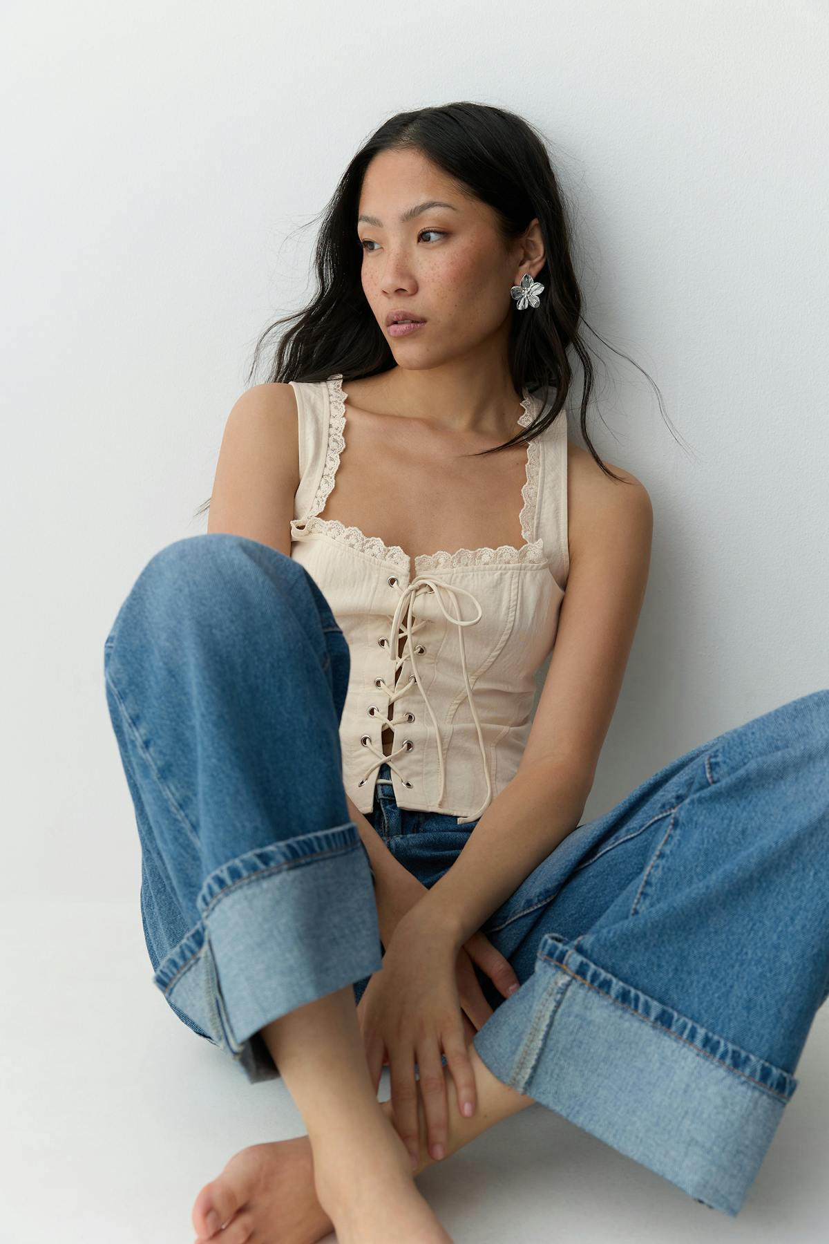 corset top - Ecru