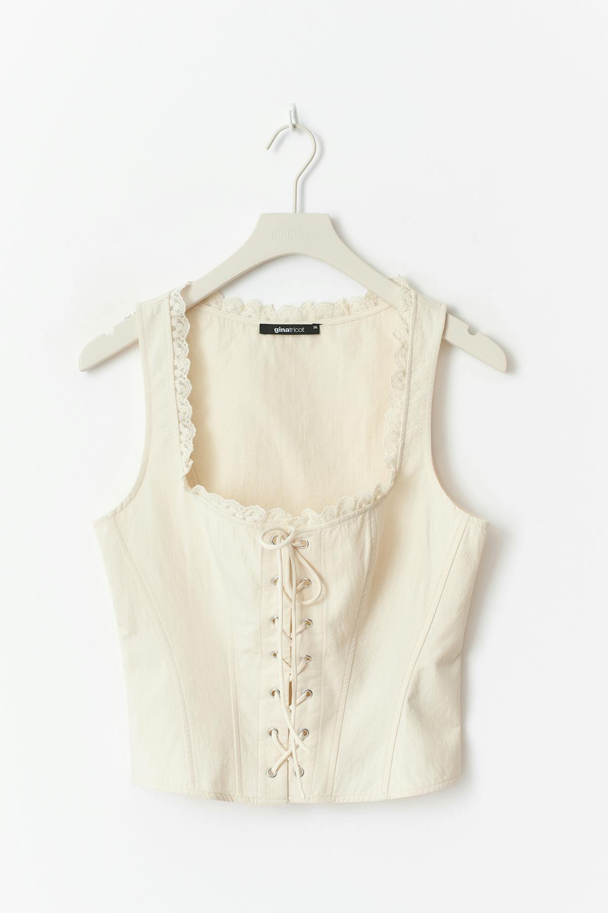 corset top - Ecru