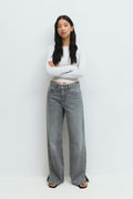 Studded jeans - Gris
