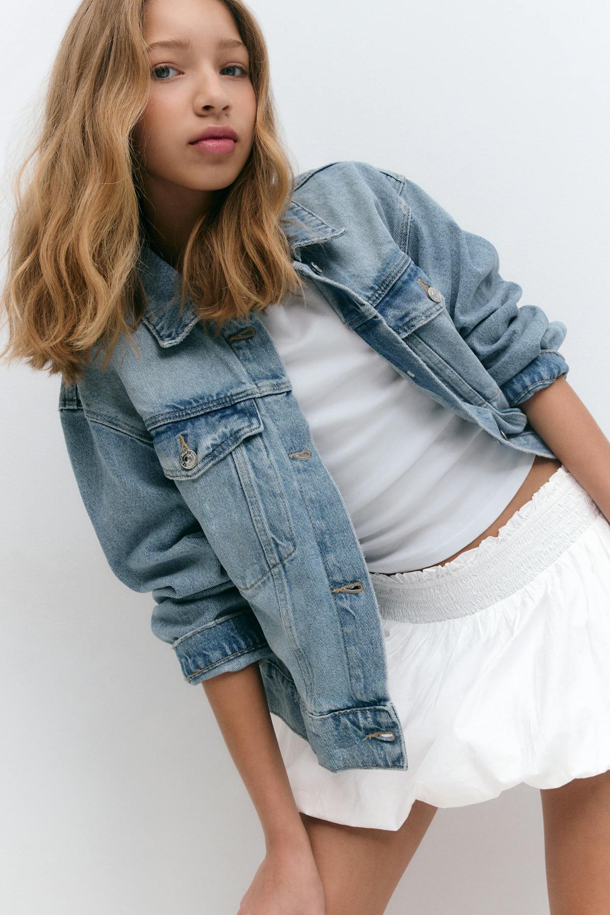 Y balloon skirt - Blanc