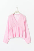 Y lace blouse - Pink lady