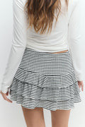 Mini frill skirt - Peacoat
