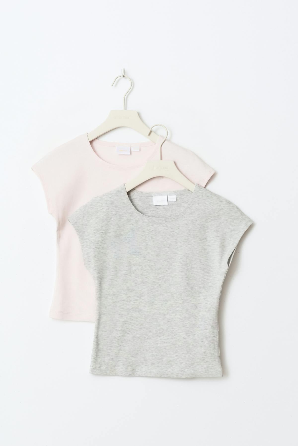 2-pack y basic tight top - White/navy