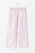 Y folded down trousers - Pink stripe