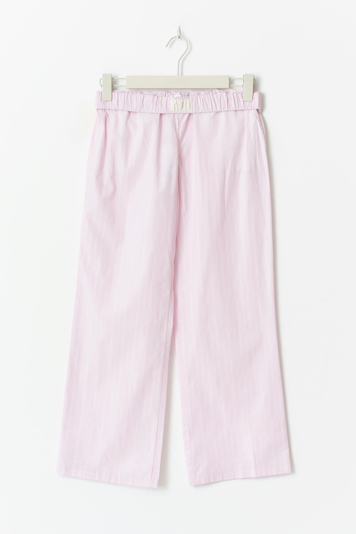 Y folded down trousers - Pink stripe
