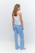 Y folded down trousers - Blue stripe