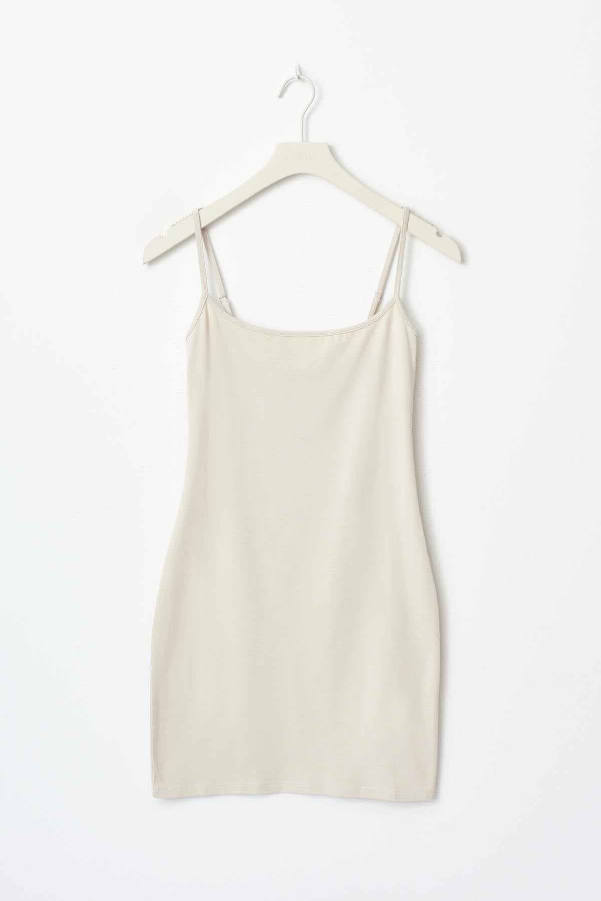 Basic mini slip dress - Moonbeam