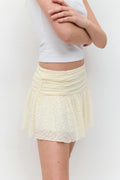Mini lace skirt - Blanc cassé