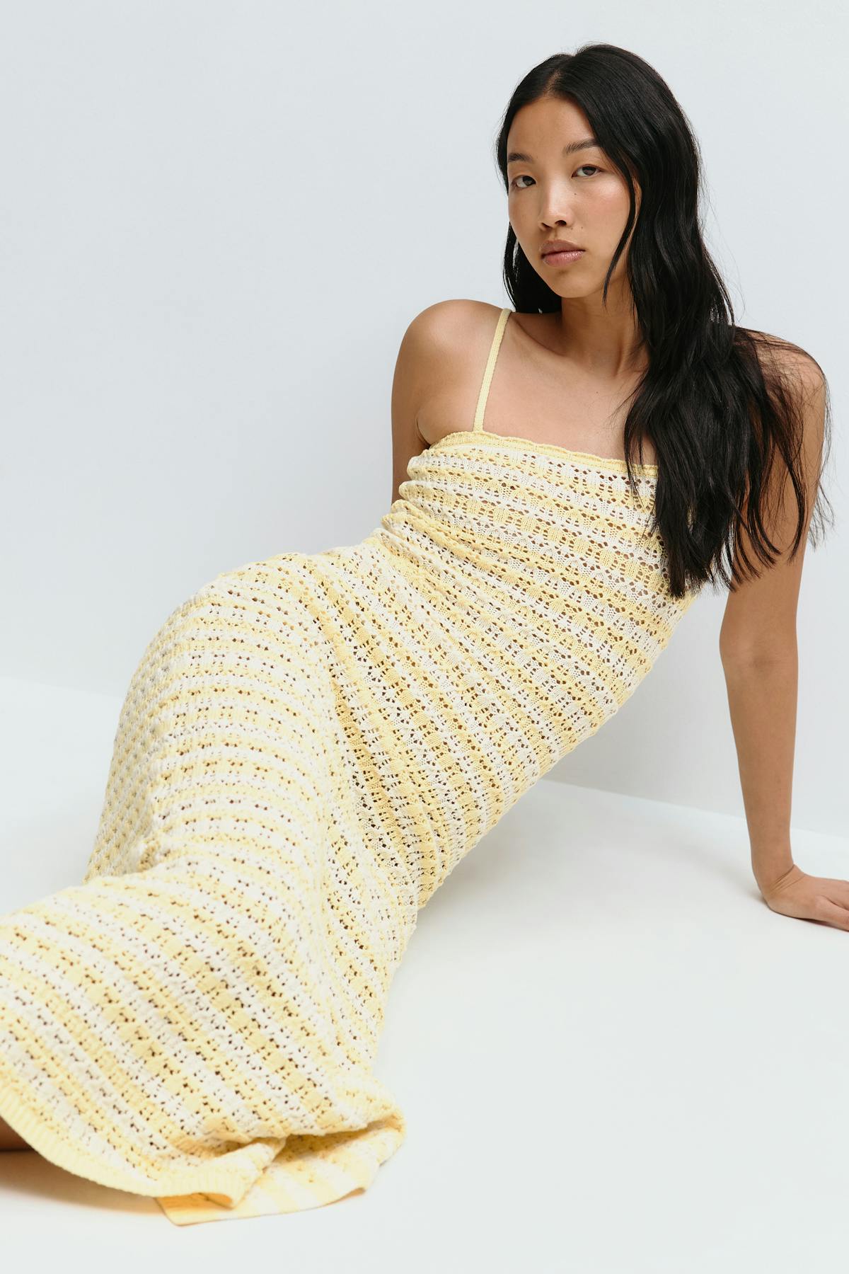 knitted dress - Multi stripe