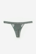 2-pack lace thong - Brown/pink