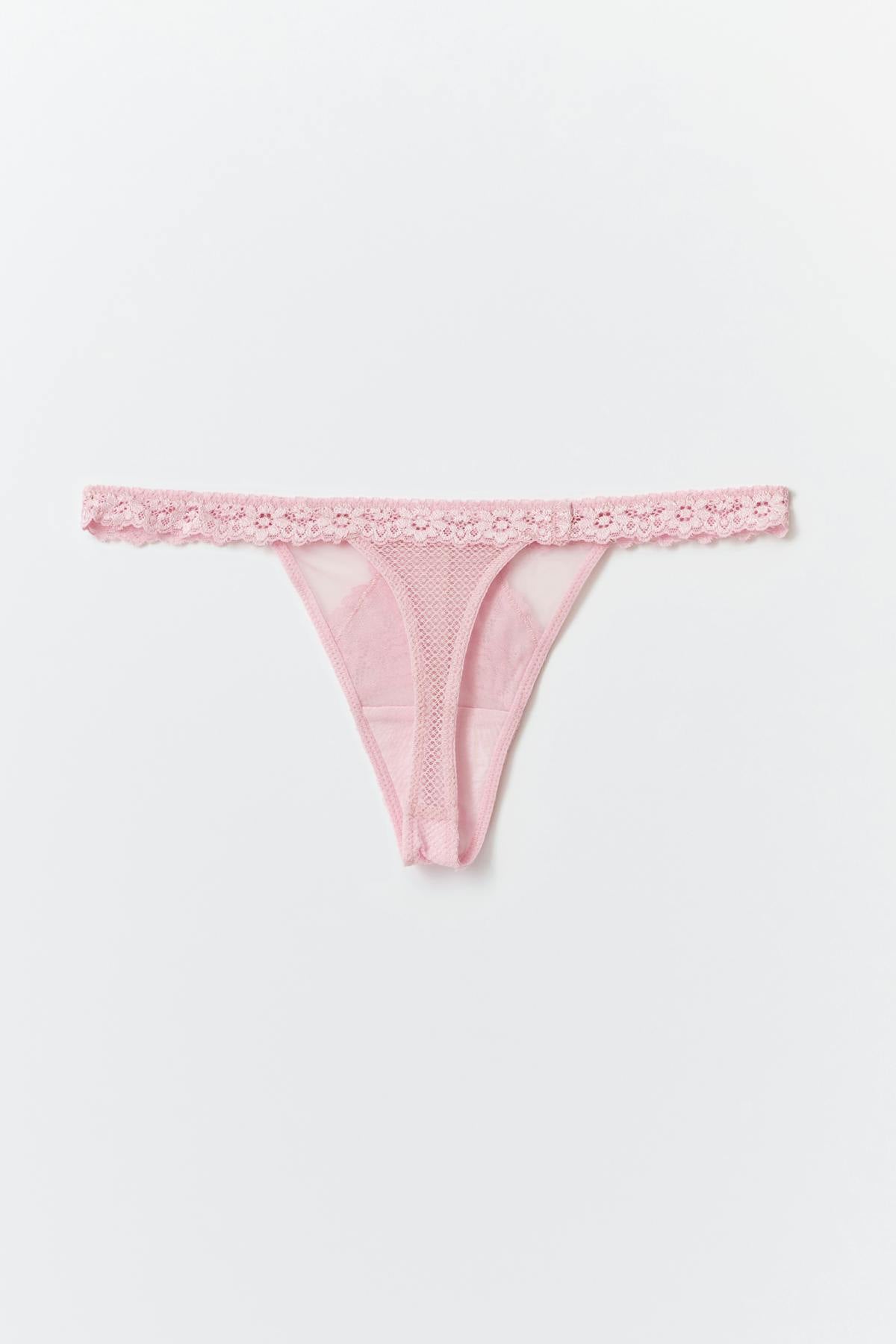 2-pack lace thong - Blanc
