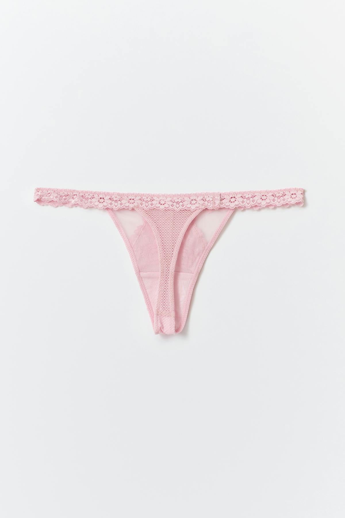 2-pack lace thong - Blanc