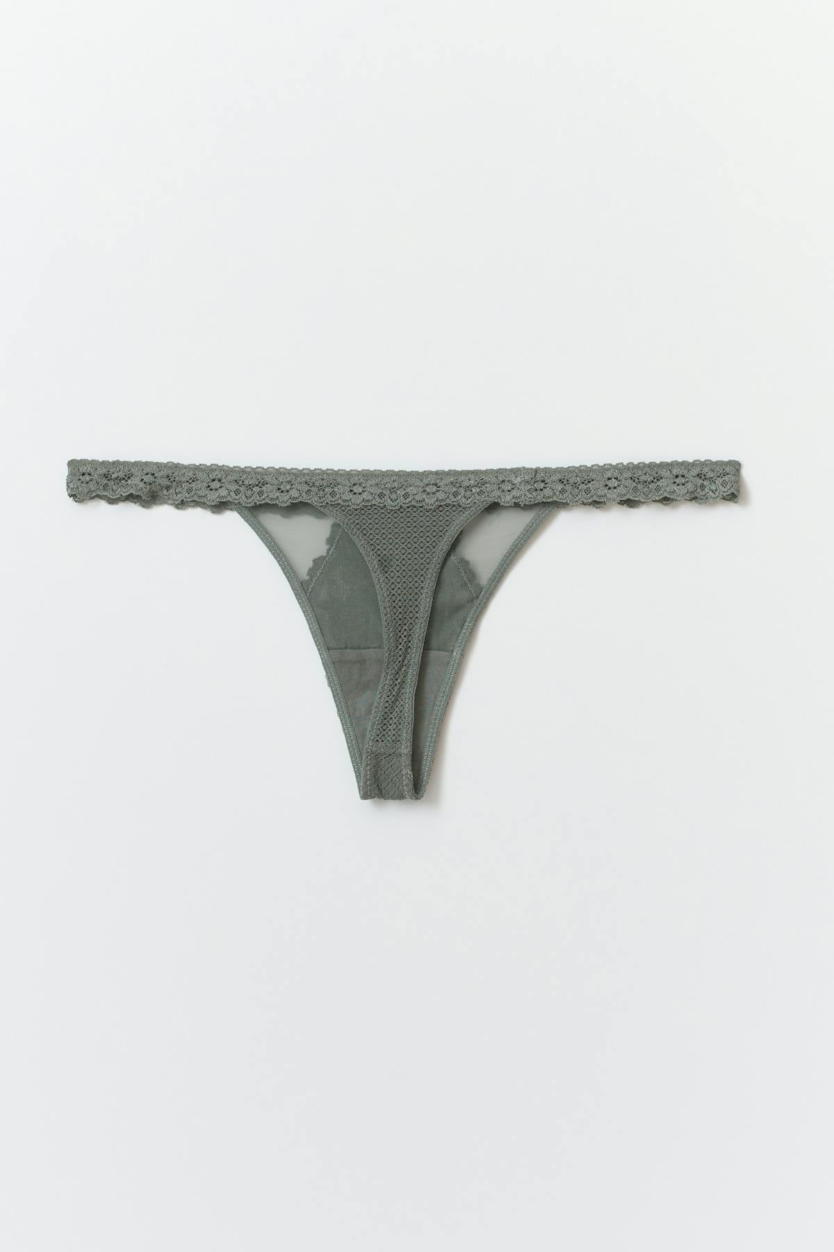 2-pack lace thong - Blanc