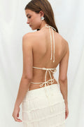 Open back top - Noir