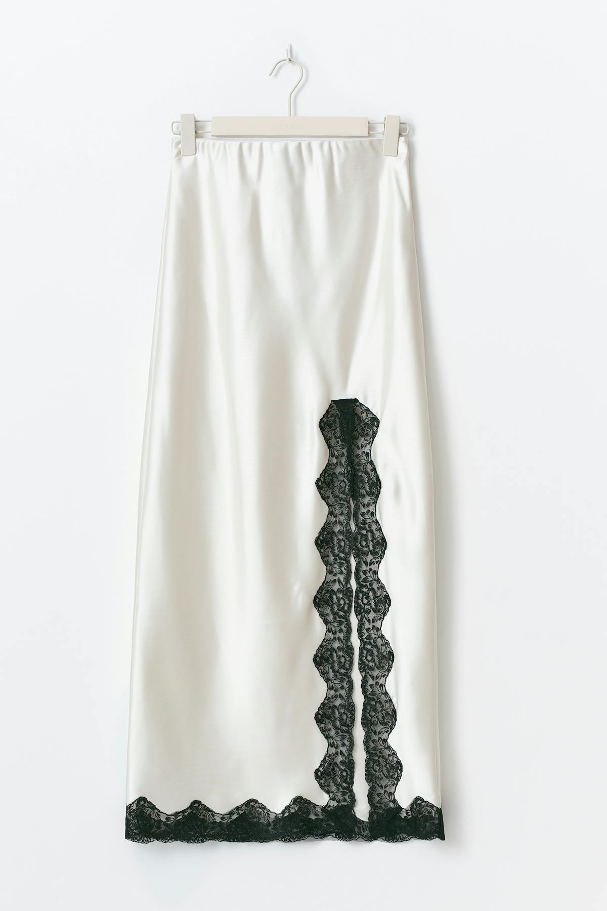 Satin skirt - Jaune