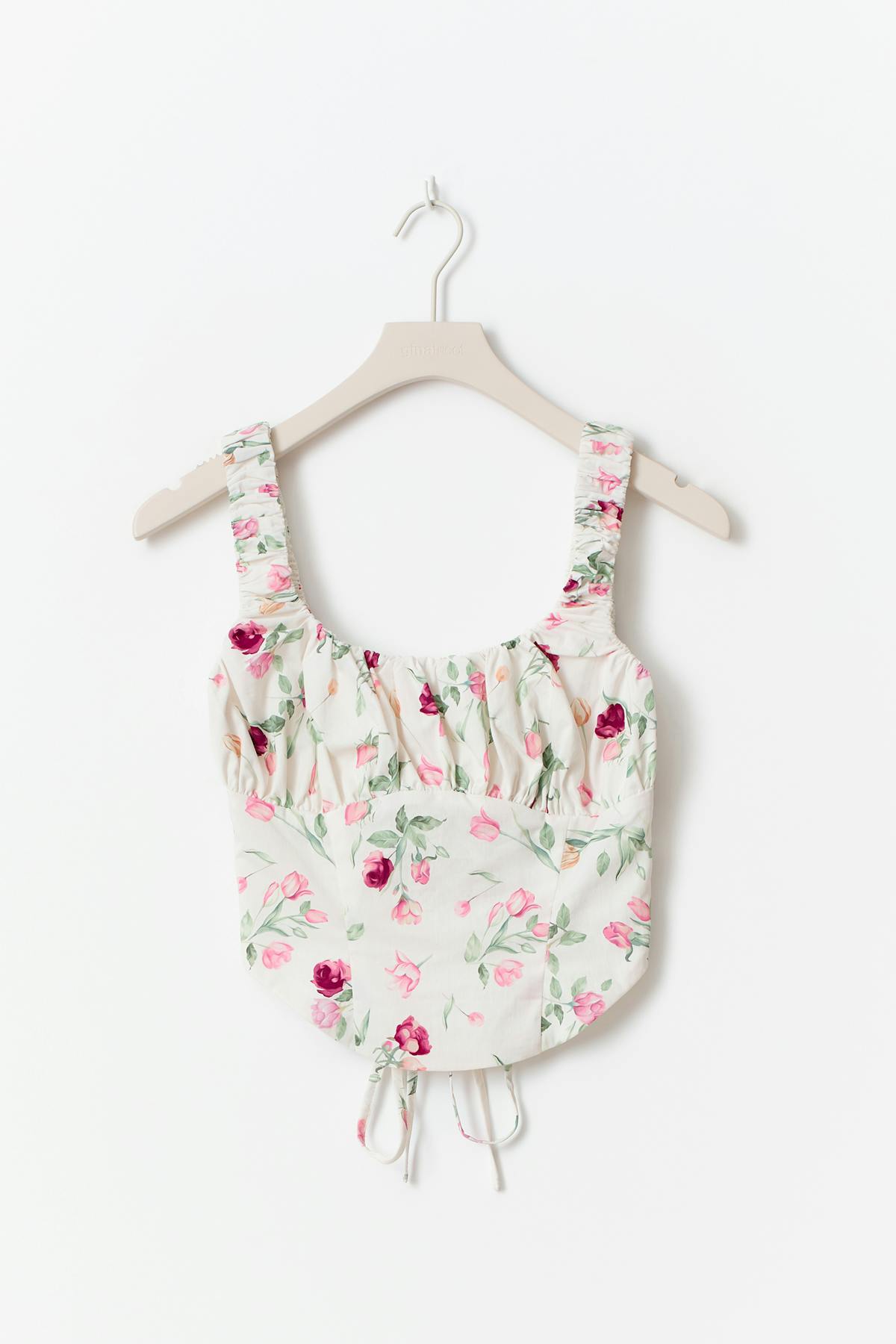 corset top - Flower aop