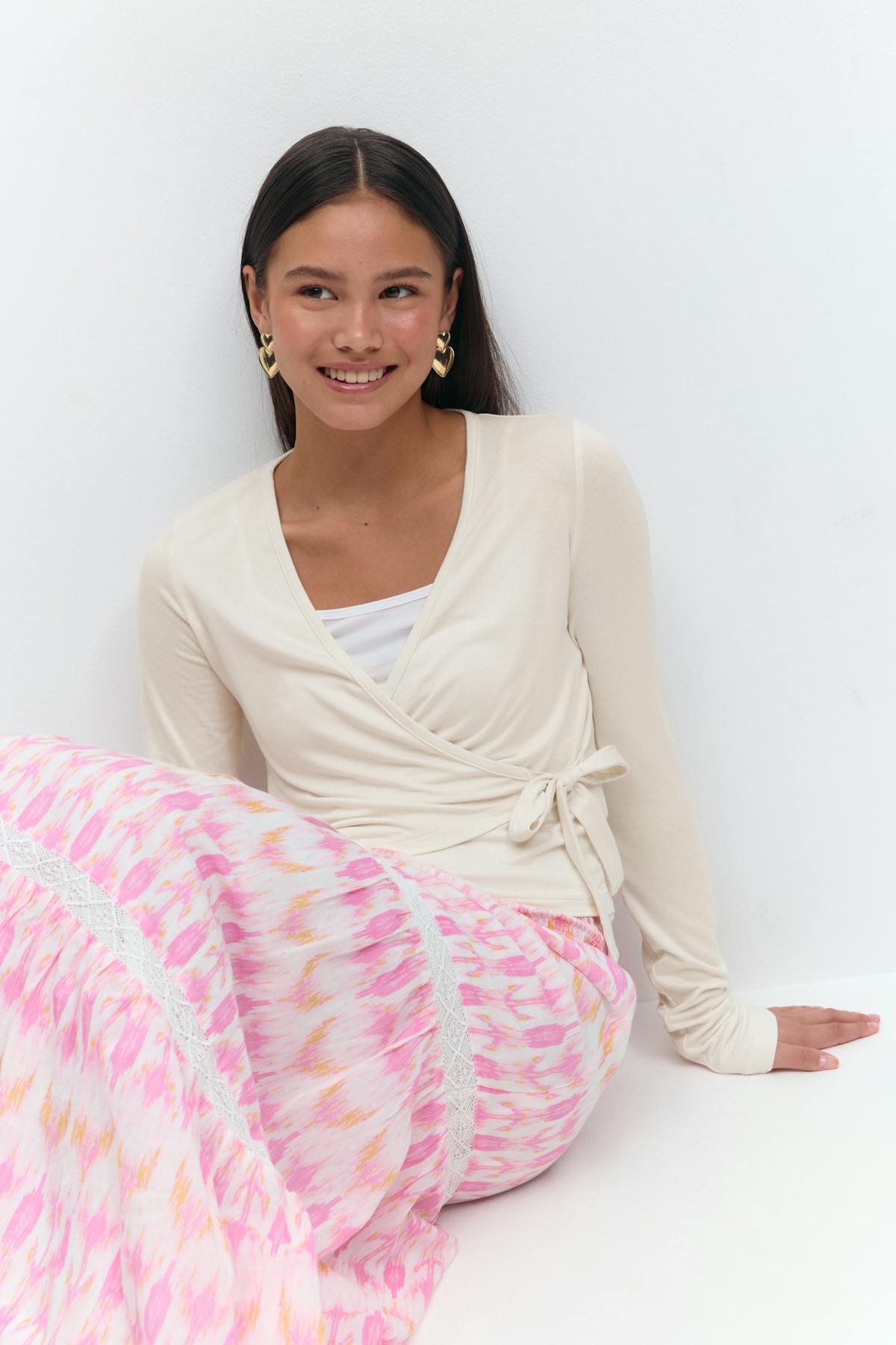 Wrap top - Gardenia
