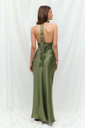 Halterneck dress - Kaki