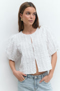 Structured top - Flower aop
