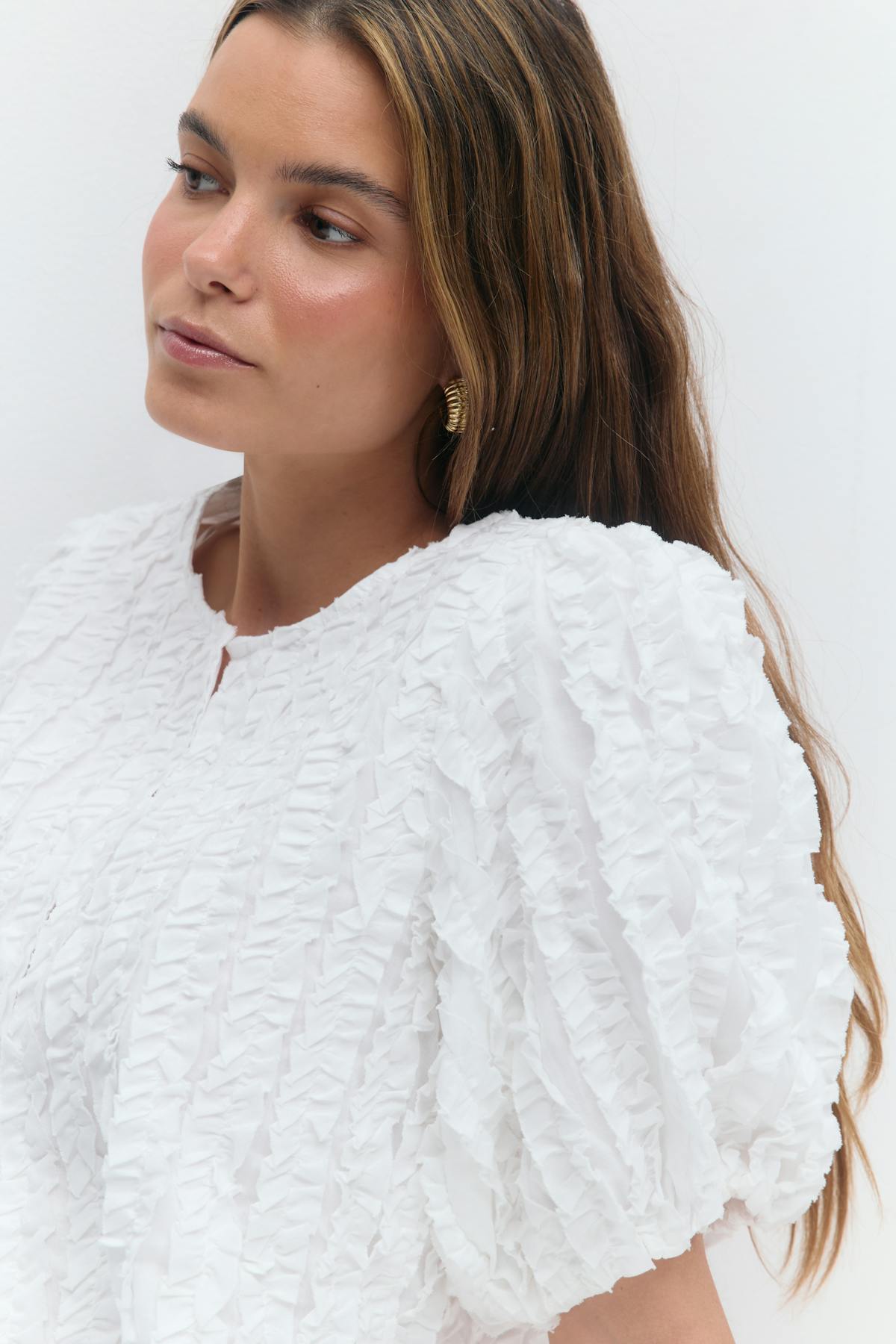 Structured top - Blanc