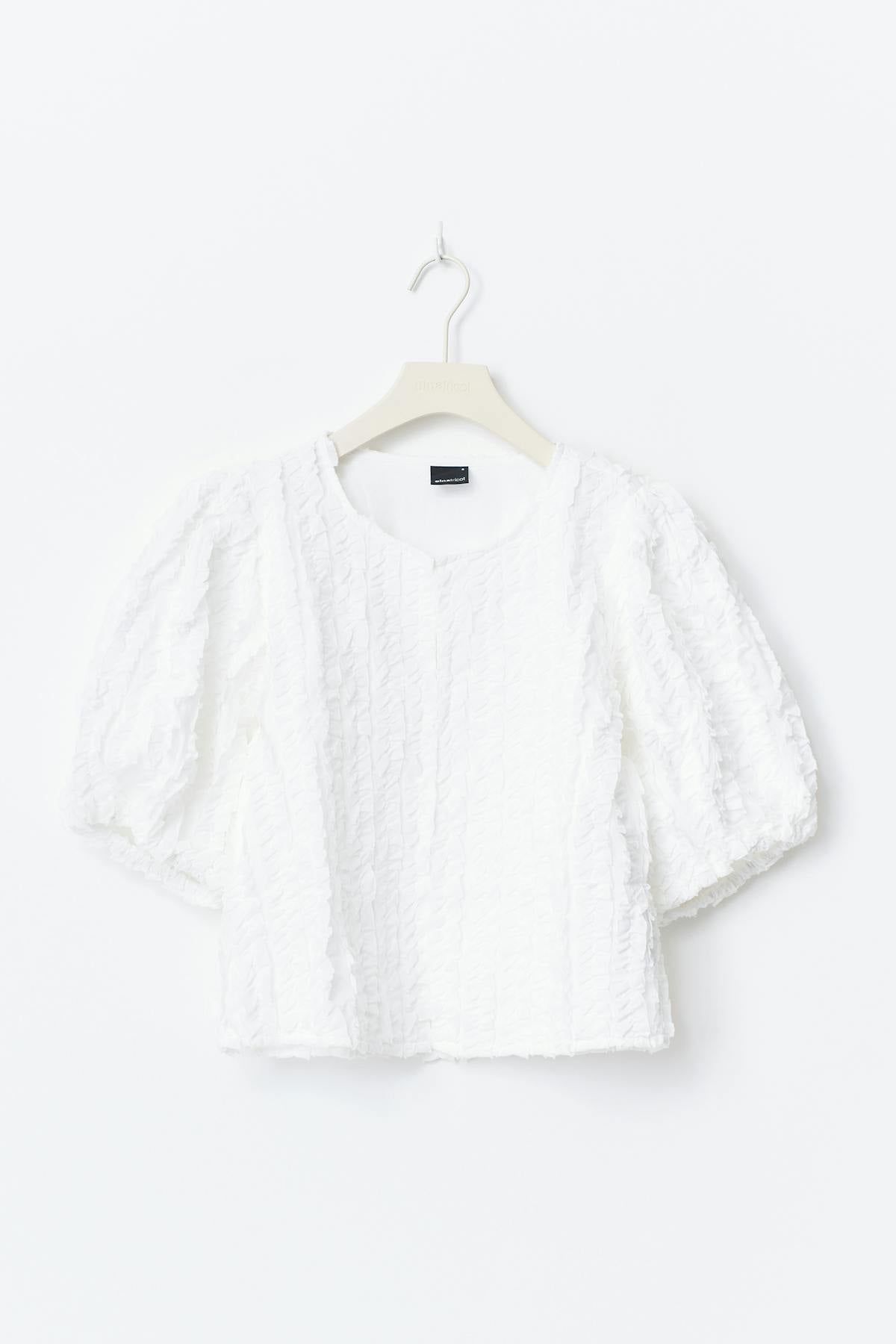 Structured top - Blanc