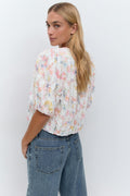 Structured top - Flower aop