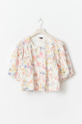 Structured top - Flower aop