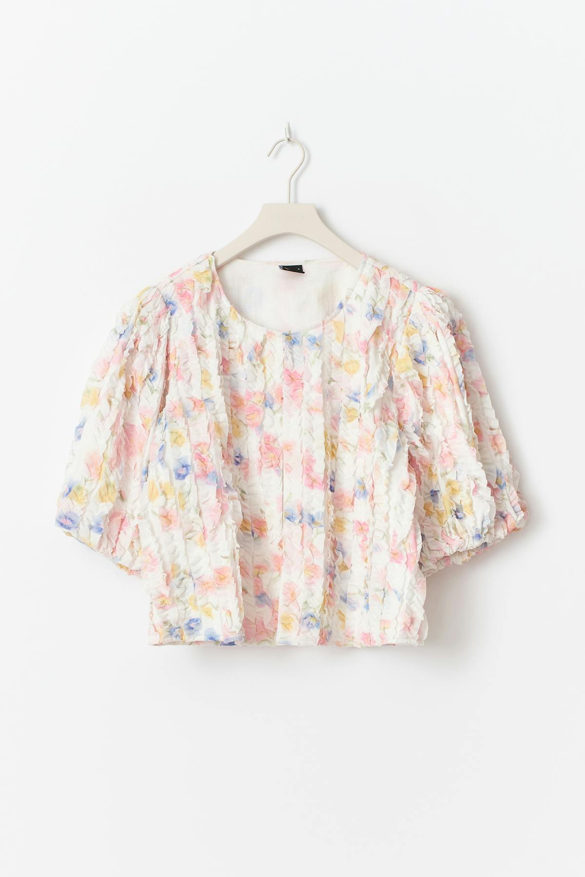 Structured top - Flower aop