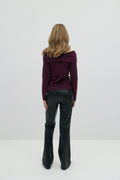 Y bootcut pu trousers - Noir