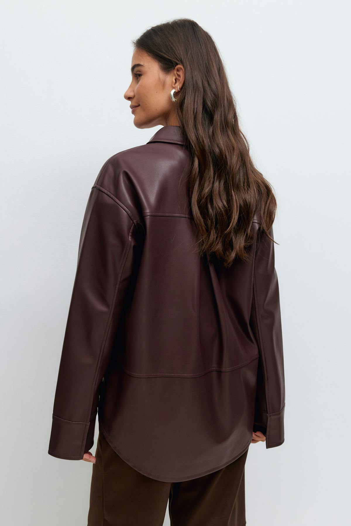 Pu shirt - Bordeaux
