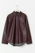 Pu shirt - Bordeaux