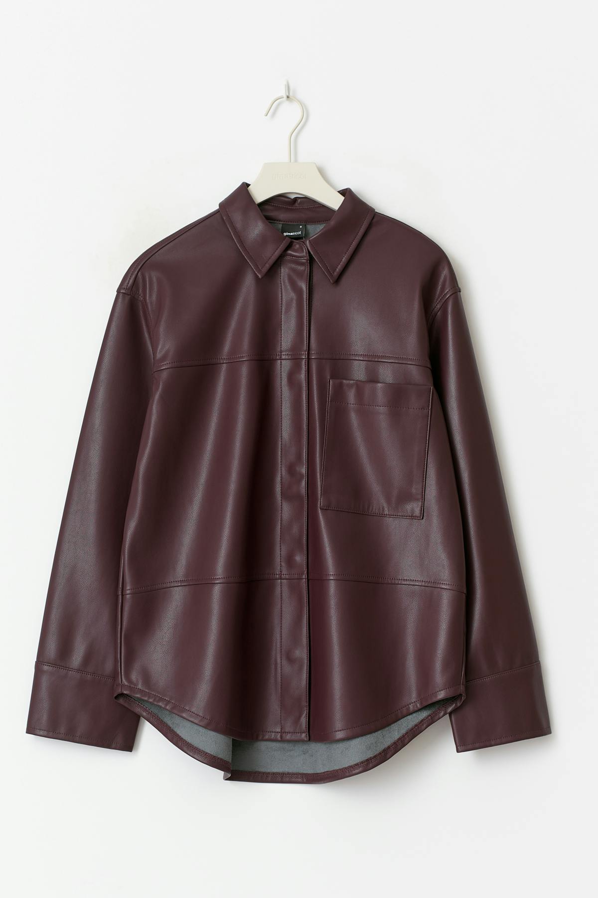 Pu shirt - Bordeaux