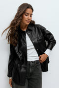 Pu shirt - Noir