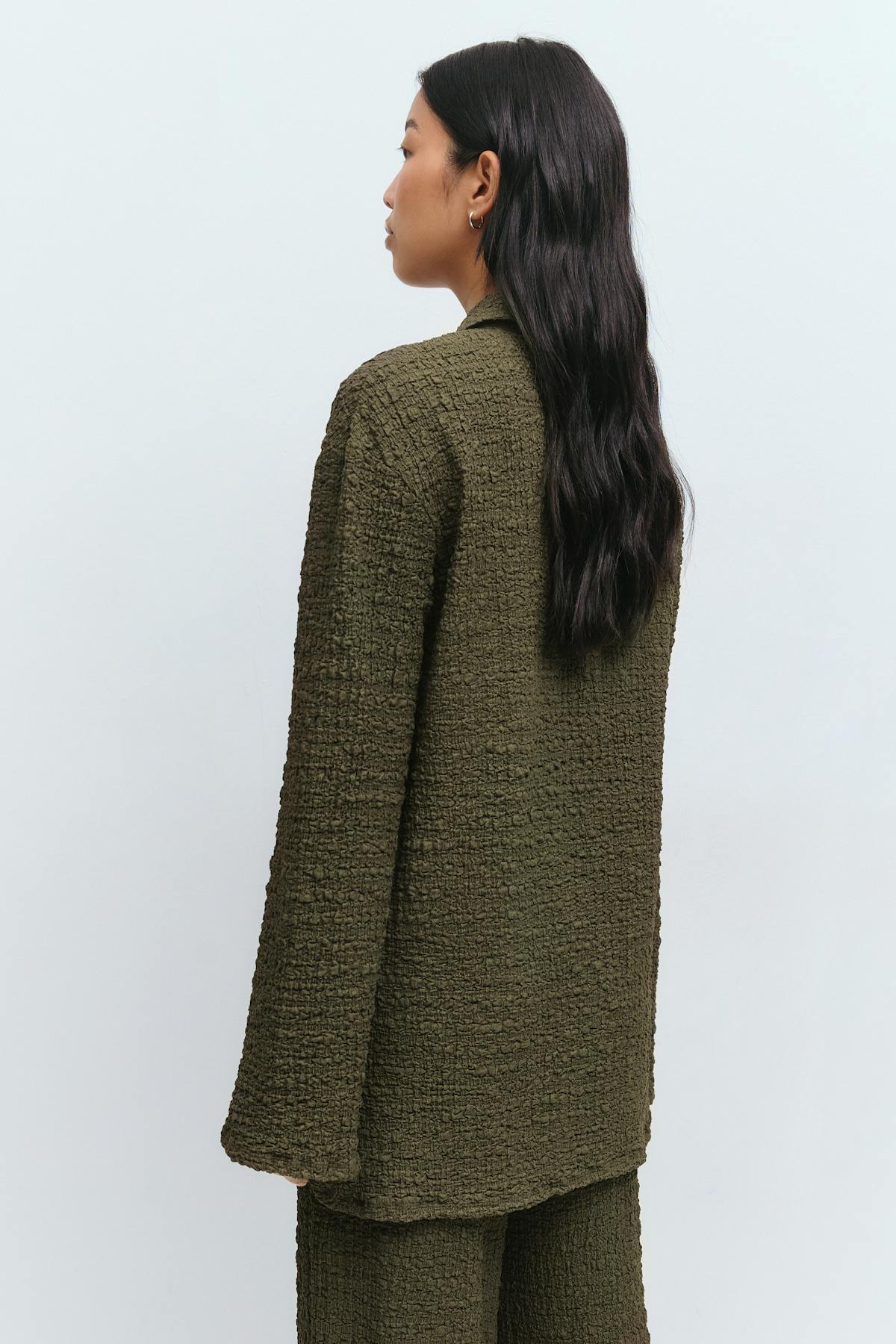 Textured shirt - Grape leaf