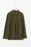 Textured shirt - Grape leaf