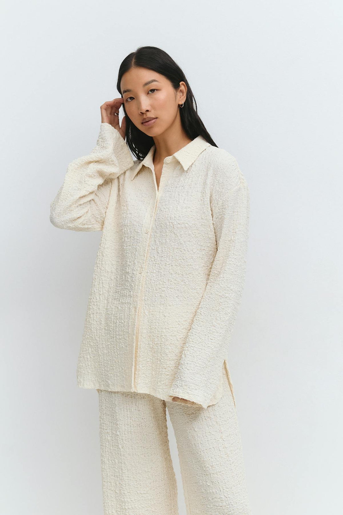 Textured shirt - Tofu