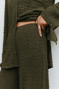 Textured trousers - Noir