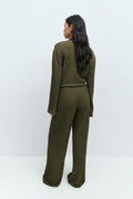 Textured trousers - Noir