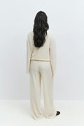 Textured trousers - Noir