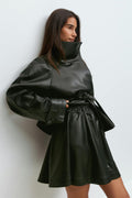Pu mini skirt - Noir