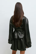 Pu mini skirt - Noir